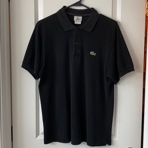 Lacoste black polo size medium 4 good condition
